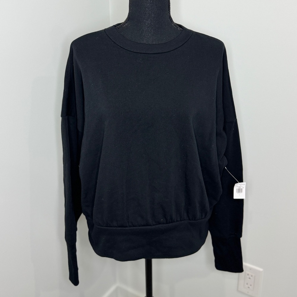 Old Navy Luxe Black Crew Neck Sweater (L)